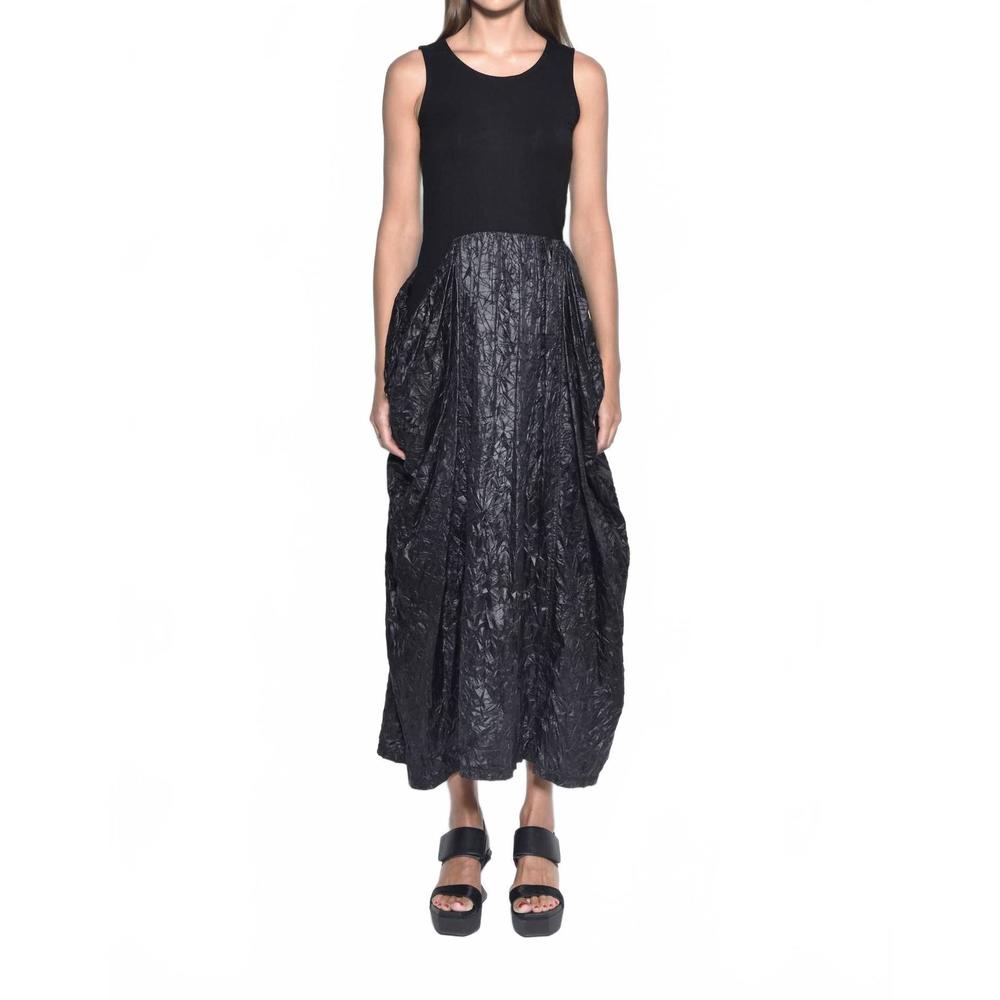 NEW SIMPLY MILA sleeveless hydra dress in black